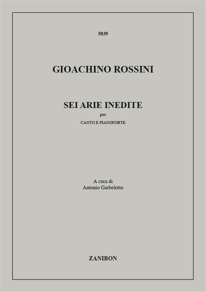 Sei Arie Inedite